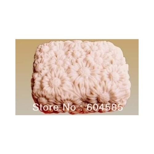 New Square Flowers Daisy Craft Art Silicone Soap mold Craft Molds DIY Handmade soap molds