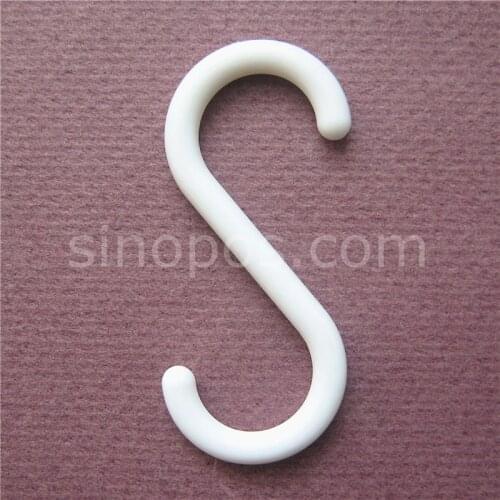 Plastic Display S Hook, shop kitchen curtain secured display hooks, ceiling shelving rack pegboard merchandising strip hangers