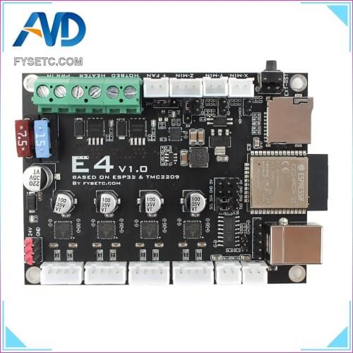 FYSETC E4 board minimal 3D printer control board based on the ESP32 microcontroller from ESPRESSIF (Does not include wifi))