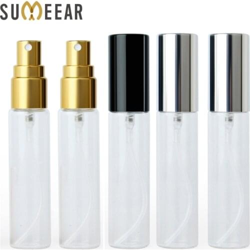 100 pieces/Lot 10ml Portable Perfume Bottle Spray Travel Perfume For Gift Sample Mini Bottle Parfum Makeup Containrs