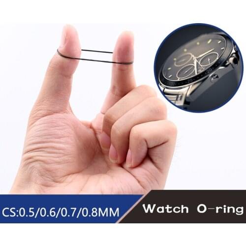 500pcs/750pcs/950pcs 0.5mm/0.6mm/0.7m/0.8mm 12-30mm/16-30mm/31mm-40mm O Ring Rubber Seal Washers Waterproof Round Watch Gaskets