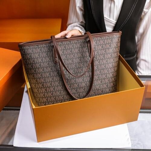 Christmas 2020 womens gift large capacity shopping bag leather waterproof luxury womens bag super beautiful