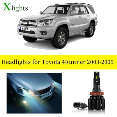 Led Headlight Canbus Car Bulb Low High Beam Light Lamp For Toyota 4 Runner 2003 2004 2005 Auto Parts 12V 6000K Dipped Beam White