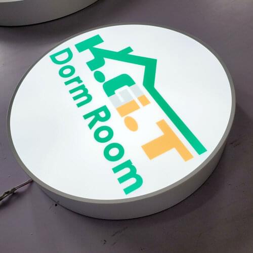 Factory outlet stainless steel frontlit shop-front led light box hotel aluminum