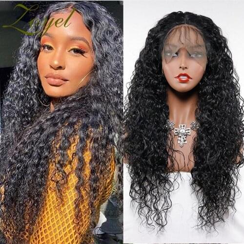 Zoyel Synthetic Lace Front Wig Deep Wave Synthetic Lace Wigs Blonde Pink 26Inch Hair Wigs For Women Cosplay Or Daily Wear