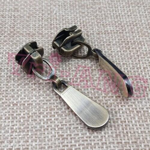 20pcs/lot, Simple & Classic Bronze Plating 5# Zipper Slider for Metal Resin Zipper