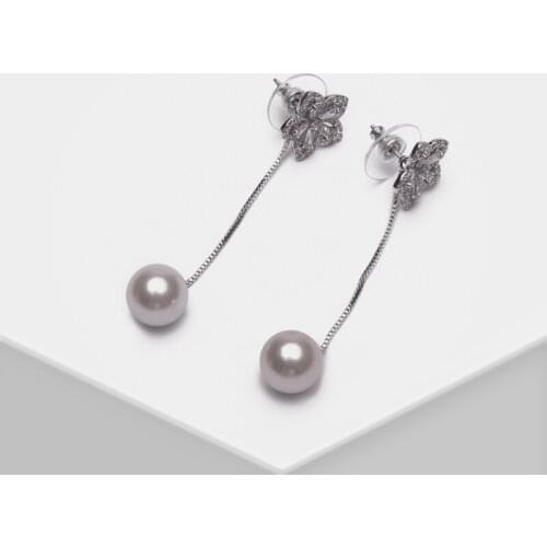 Amorita boutique Five-pointed star mixed with artificial pearl drop earrings