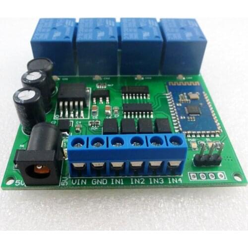 CE041 DC 5V 9V 12V 24V 4CH Bluetooth Relay Android app Wireless Remote Controller for Smart Home Motor LED Car Control System