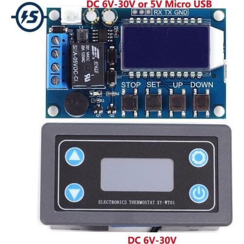 Thermostat Cooling Heating Temperature Controller LCD Display DC 6V-30V Digital Temperature Controller Module