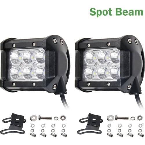 COLIGHT 4 Inch 18W LED Work Light LED 12V Bar Light Automobiles for Lada Motorcycle Tractor Boat Off Road 4WD 4x4 Truck SUV ATV