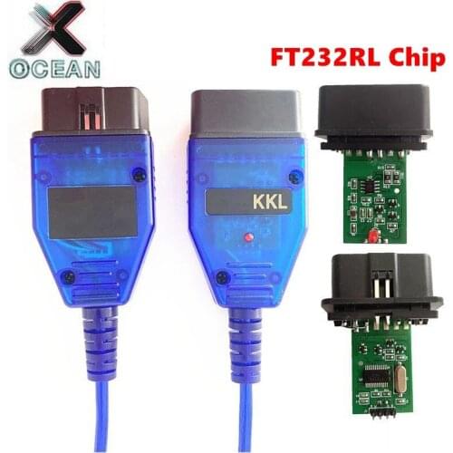 For VAG KKL 409 OBD2 Scanner with FTDI FT232RL Chip for VAG-KKL 409 Auto Diagnostic Tool for vag409 kkl OBD2 USB Interface Cable