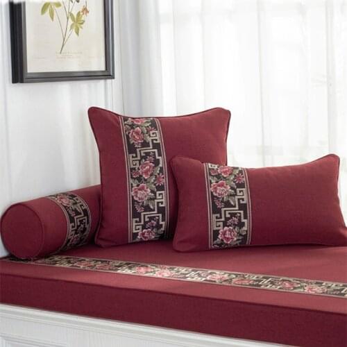 GY0112 Chenille Wedding Cushion Case (No Filling) 1PC Polyester Home Decor Bedroom Decorative Sofa Car Throw Pillows