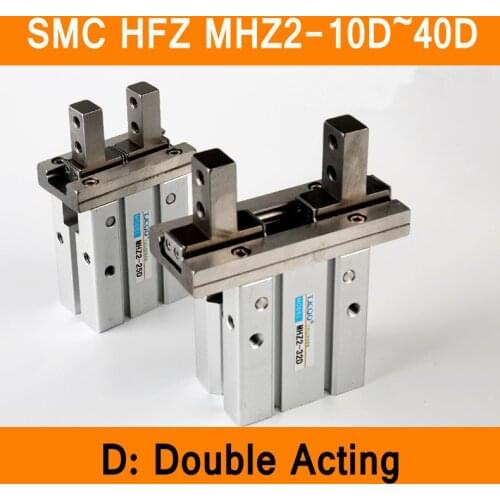 HFZ MHZ2 10D 16D 20D 25D 32D 40D Double Acting Air Gripper Pneumatic Finger Cylinder SMC Type Aluminium Clamps Bore 10-40mm