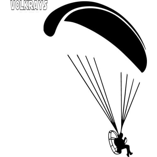 Volkrays Fashion Car Sticker Paramotor Flyer Paramotorist Motorparaplan Accessories Reflective Waterproof Vinyl Decal,16cm*11cm