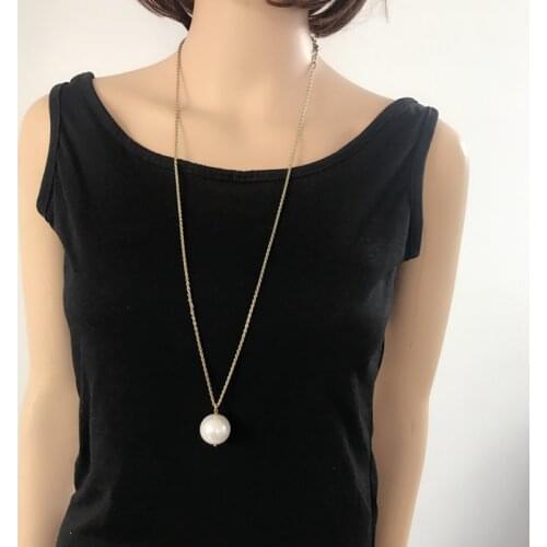 Fashion Simple Pearl Pendant Cute Necklace