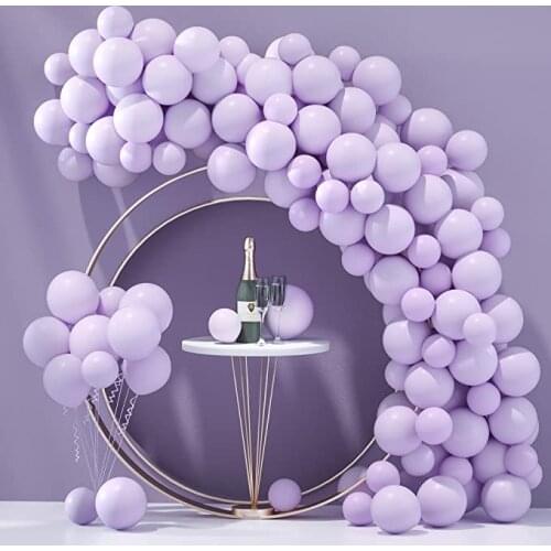 72Pcs Macaron Purple Balloons Set Pastel Balloon Arch Garland Kit Balloons Happy Birthday Globos Baby Shower Wedding Party Decor