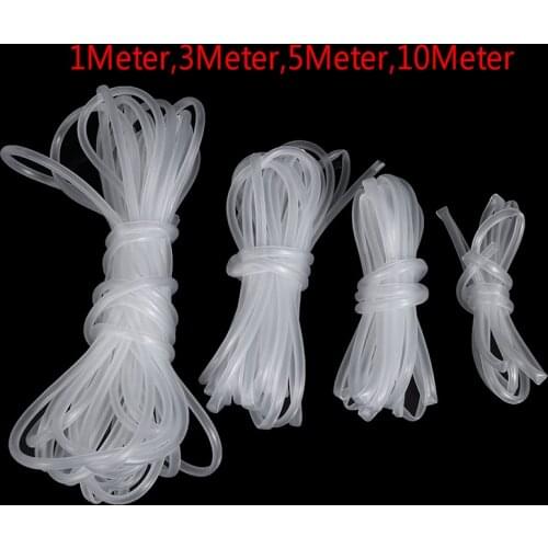 Aquarium Fish Tank Pond Pump Tube 4*6mm White Black Color Aquarium 1m/3m/5m/10m Oxygen Pump Hose Air Bubble Stone