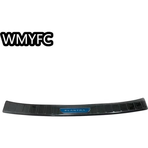 Stainless Inner or Outer Rear Bumper Protector Plate Trim 2pcs Car Accessories for Hyundai Elantra CN7 2020 2021 2022