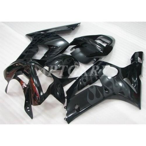 New ABS Plastic Shell Motorcycle Fairing kit Fit For Kawasaki Ninja ZX6R 636 ZX-6R 2003 2004 Bodywork set Custom Black