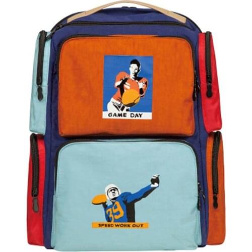 New Original Design Multi-pocket Function Backpack Large Capacity Laptop Bag Unisex Travel Bag Color Matching Womens Backpack