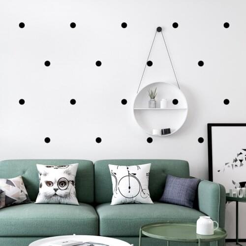 Nordic Style Wallpaper INS Modern Simple Geometry Black And White Polka Dot Wall Paper Living Room Bedroom TV Background Decor