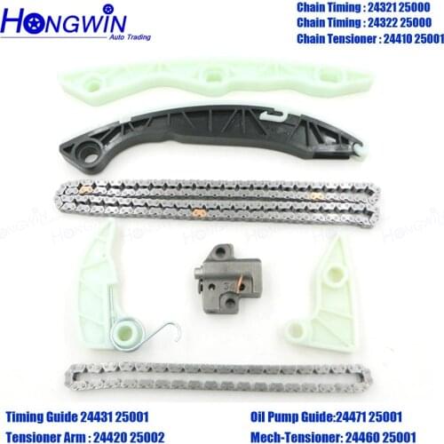 Full Timing Chain Kit for 2010-2013 HHyundai Genesis Coupe KKia Forte Forte Koup 2.0L 24321-25000 24420-25002 24410-25001