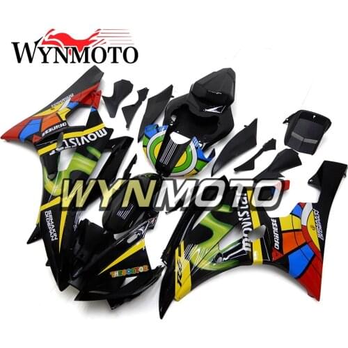 Complete Fairings Kit For Yamaha R6 2006-2007 06 07 Year Injection ABS Plastics Bodywork Motorcycle Colorful Black Covers Frames