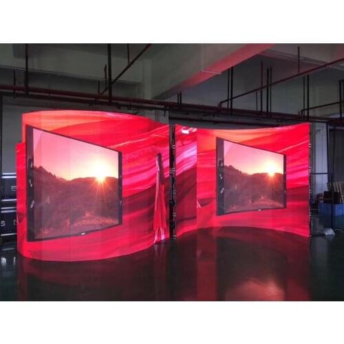 Indoor Outdoor Portable Curved Die Casting Aluminum 500x500mm P3.91P4.81 Indoor RENTAL Led Display Screen