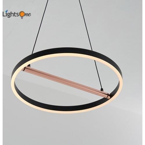 Simple and modern living room pendant light dining table combination lamp rotating round lamp new Riheng pendant lamp