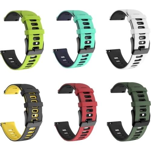 Amazfit Strap for Xiaomi Huami Amazfit GTS / GTR 42mm / Bip lite Watch Silicone Band Wristband Straps Accessories 20mm Watchband
