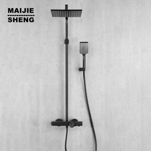 Grey Faucet Bathroom Shower Constant Temperature Water Mixer Brass Faucets Bathtub Shower System Faucet Mixer