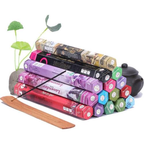 1 Box 20PCs Tulip Flavors Tibetan Incense Sticks Indian Incensea White Sage Flavor Sandalwood Incense Meditation Home Fragrance