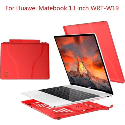 Slim Cover For Huawei Matebook 13 Case Heat Dissipation Stand Holder Notebook Case For Huawei Laptop Matebook 13 inch WRT-W19