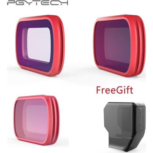 In Stock PGYTECH For DJI OSMO Pocket Filters set Professional Filter CPL ND8 ND16 3pcs Set ND 8 16 with Free Protector Gift