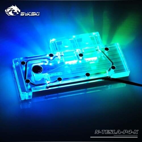 Bykski PC water cooling Radiator GPU cooler video card Graphics Card Water Block for Leadtek Tesla P4 8GB N-TESLA-P4-X
