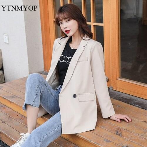 Женские двубортные пиджаки YTNMYOP China At AliExpress
