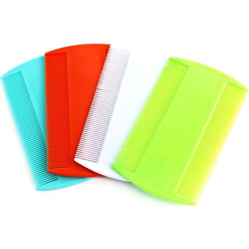 2pcs Portable Random Narrow Tooth Comb Nit Lice Flea Flat Brush Cootie Delousing Rid Head Lice Anoplura Dandruff Beauty Combs F