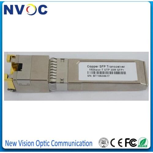 2Pcs/Lot,SFP-10G-T Gigabit Ethernet 30M 10GBASE-T 10G SFP Transceiver Copper RJ45