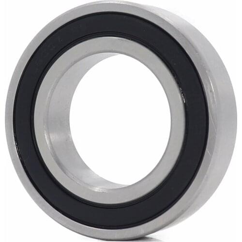 2PCS S6007RS Bearing 35*62*14 mm ABEC-3 440C Stainless Steel S 6007RS Ball Bearings 6007 Stainless Steel Ball Bearing