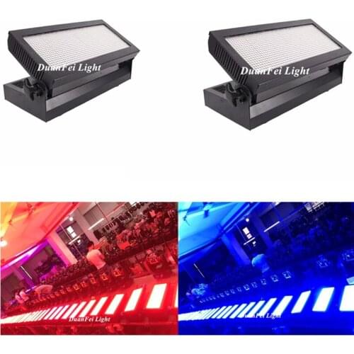 8pieces Super Brightness 1080pcs LED 200MW Stroboscope RGB Color mixing DMX SMD Strobe Lamps Flood Washer
