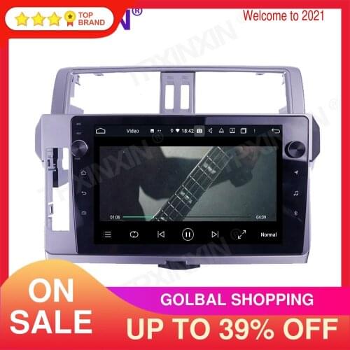 For Toyota PRADO 2014-2015 Touch Screen 4+128GB Android 10 GPS IPS Car Multimedia Tesla Player Head Unit Audio Radio Navigtion