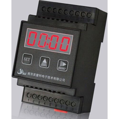 Four-Bit Timer ETR-R4D-A, Positive/Countdown Optional, Timing Unit Optional, Rail Installation