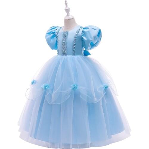 3-10 Year Cinderella Fancy Masquerade Princess Party Dresses Girls Christmas Halloween Cosplay Fantasy Costume Children Clothes