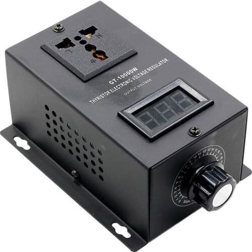 AC 220V 10000W SCR Electronic Voltage Regulator Temperature Speed Adjust Controller Dimming Dimmer Thermostat