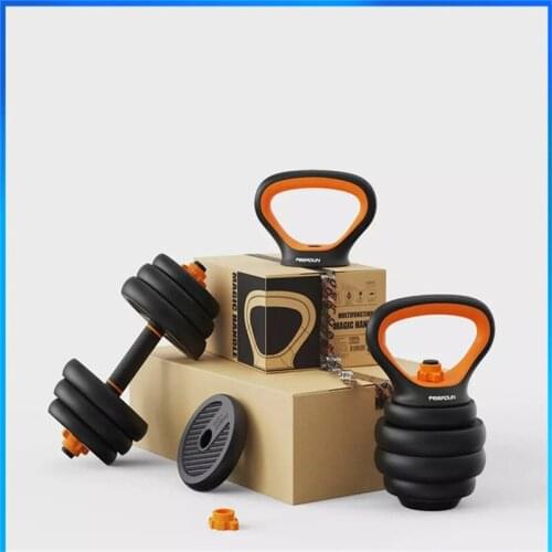Dumbbell mens fitness household equipment for beginners adjustable weight barbell kettlebell combination set