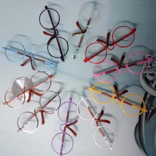 Round-Shaped Round Glasses Colorful Glasses Sunglasses Suitable For Doll
