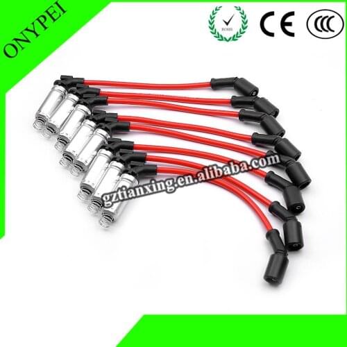 M8-48322 High Performance Spark Plug Ignition Wire Set for For 2000-2009 CHEVY GMC V8 48322R M8 48322 M848322 48322R
