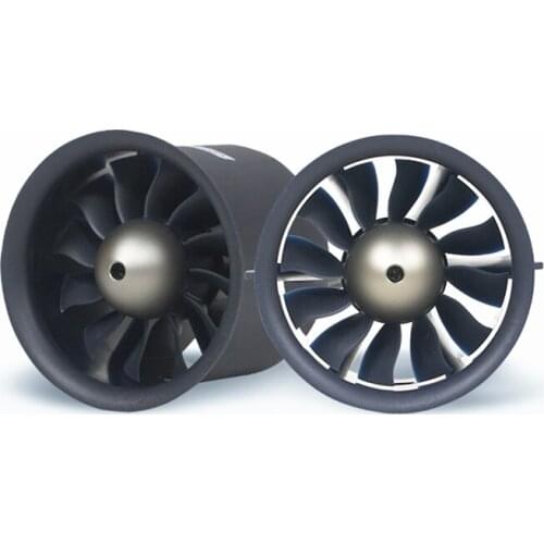 FMS 70mm Pro 12 Blades Metal Ducted Fan EDF With 6S 1900KV Inrunner Brushless Motor for RC Airplane Fixed-Wing Drone