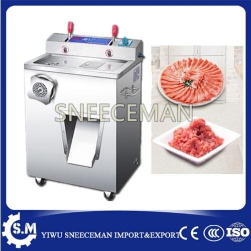 Stainless steel dual-use meat grinder Dumplings stuffing making machine commercial automatic mutton slicer