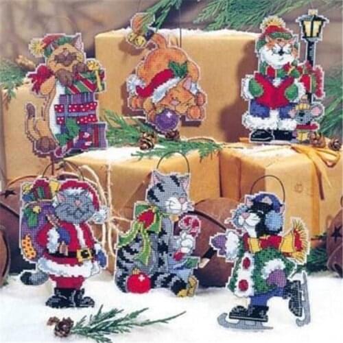 GUA023 Kit Christmas Chorus Ornament Festival Ornament Christmas Tree Decorations Cross Stitch Kits Cross-stitch Embroidery Set